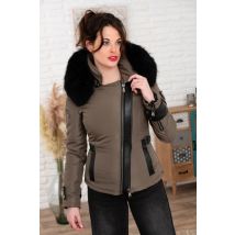 VENTIUNO - Chaqueta mujeres ventiuno SOFIA KAKI COL NOIR