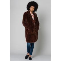 OAKWOOD - Manteau en fausse fourrure marron
