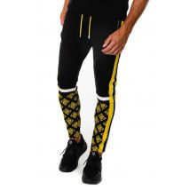 HORSPIST - Pantaloni da jogging neri e gialli