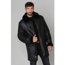 SCHOTT - Veste homme mi longue noire