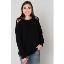 LE TEMPS DES CERISES - Pull oversize noir