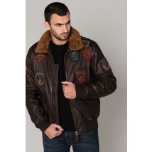 Blouson homme top gun BOMBER TG 1014 BROWN 28