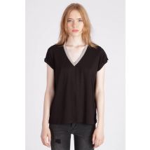KAPORAL - Tee shirt noir en viscose