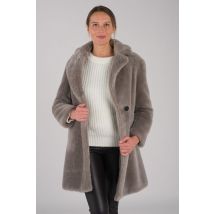 INTUITION - Manteau en véritable laine de mouton tricotée