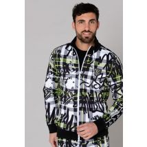 HORSPIST - Veste de jogging blanc et noir