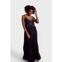 KAPORAL - Robe longue noire à bretelles