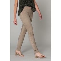 OAKWOOD - Pantalon slim en cuir velours