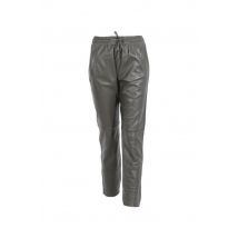 OAKWOOD - Pantalon jogpant en cuir kaki