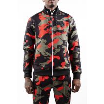 HORSPIST - Veste sport imprimé camouflage rouge
