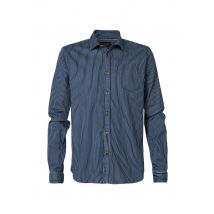 PETROL INDUSTRIES - Chemise rayée bleue pour homme