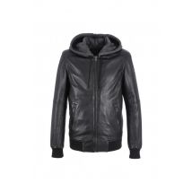 OAKWOOD - Blouson noir col capuche homme