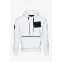HORSPIST - Sweat à capuche velours blanc