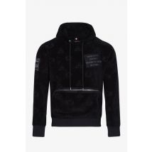 HORSPIST - Sudadera de terciopelo negro