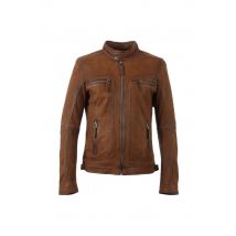 OAKWOOD - Blouson en cuir nubuck aspect vieilli