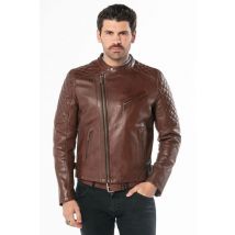 DAYTONA - Giacca biker in pelle trapuntata