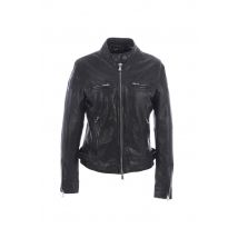 OAKWOOD - Blouson femme en cuir noir