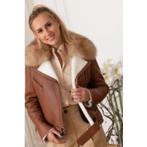 CITYZEN - Blouson luxe en peau lainée