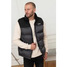 SCHOTT - Doudoune sans manche gris et noir
