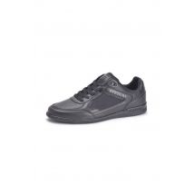 - Baskets en cuir noir