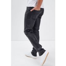 DAYTONA - Pantalon homme regular en cuir de chèvre épais et souple