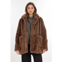 OAKWOOD - Manteau oversize court en fourrure synthétique