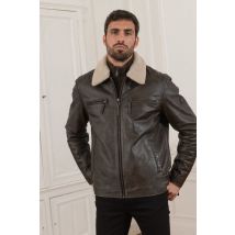 Blouson homme mcs AVIATEUR HM-CUIR P002 213 CHOCOLAT