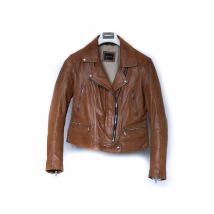 Blouson femme rose garden PERFECTO COGNAC VINT00080