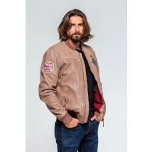 CLASSIC LEGEND MOTORS - Blouson d'aviateur beige de la RAF