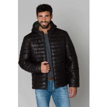 OAKWOOD - Blouson homme marron en cuir