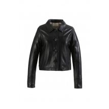 OAKWOOD - Veste courte en cuir véritable inspiration rétro
