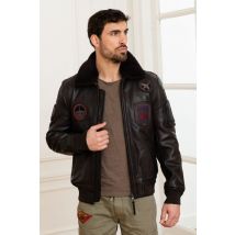 - Blouson en cuir aviateur de la patrouille de France