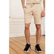 HELVETICA MOUNTAIN PIONEERS - Pantalones cortos de algodón beige