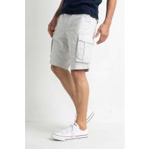 PETROL INDUSTRIES - Pantaloncini cargo bianchi con cintura