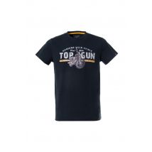 TOP GUN - Camiseta motera azul marino