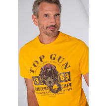 TOP GUN - Camiseta amarilla Top Gun 1969