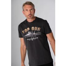 TOP GUN - Tee-shirt anthracite top gun