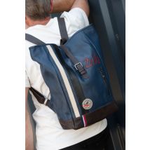 CLASSIC LEGEND MOTORS - Sac à dos vintage en cuir bleu