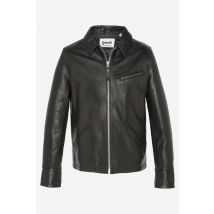 SCHOTT - Veste col chemise noir coupe droite