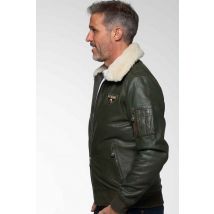 Blouson homme Steve Mcqueen JOHN SHEEP STEVE MCQUEEN CROWN DARK KAKI ZZ