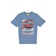 3GM - Camiseta de algodón azul 24h le mans 1963
