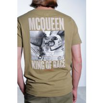 HERO SEVEN - T-shirt homme kaki Steve McQueen