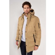 - Doudoune mi-longue casual beige
