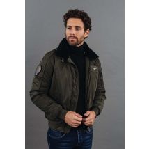 PATROUILLE DE FRANCE - Chaqueta de aviador de nailon caqui de la Patrouille de France