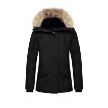 HELVETICA MOUNTAIN PIONEERS - Parka noire femme grand froid