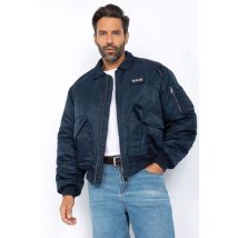 SCHOTT - Bomber azul marino de los 90 tipo CWU en nylon reciclado