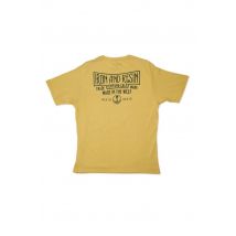 IRON & RESIN - T-shirt jaune doré "Made in the West"