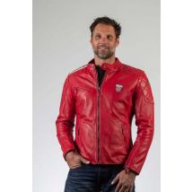 CLASSIC LEGEND MOTORS - Blouson en cuir rouge 100 ans des 24h du mans