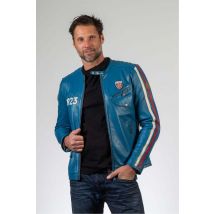 CLASSIC LEGEND MOTORS - Chaqueta Le Mans 1923 de cuero azul