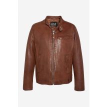 SCHOTT - Blouson en cuir style cafe racer