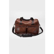 CLASSIC LEGEND MOTORS - Sac de voyage en cuir de mouton tortoise